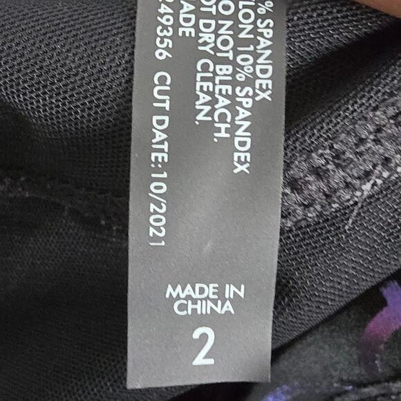 Torrid Scoop Neck Long Swim Dress Mermaid Size 2 Metallic Shimmer. - Picture 8 of 8